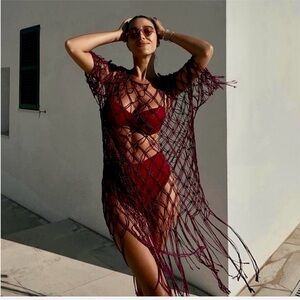 Zara Macramé Swim Cover-Up/Dress